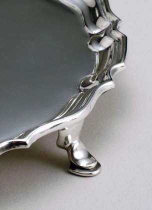 Asprey Silver Piecrust Waiter
